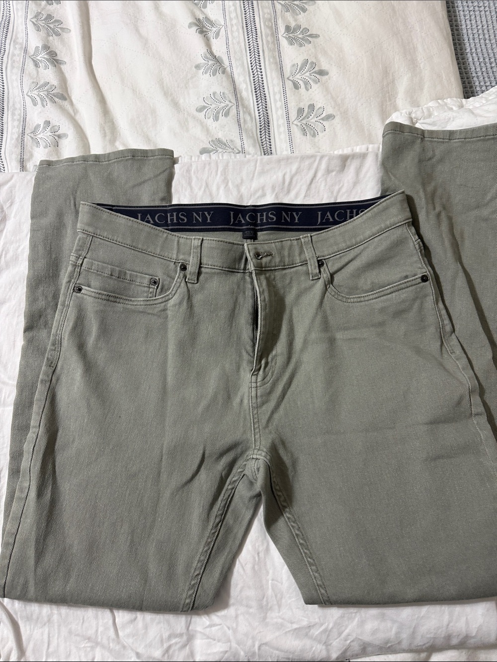Jachs Men Slim Jeans in Sage